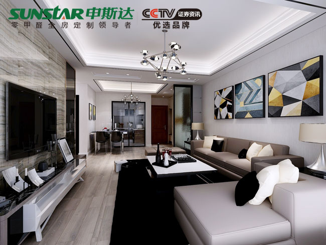 现代简约全屋定制效果图 申斯达&龙山世纪新村实例鉴赏