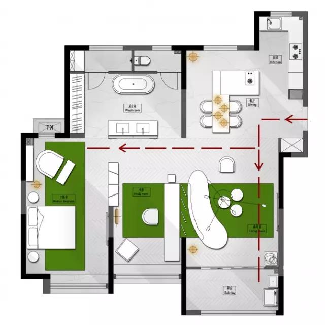 太牛了丨家居设计大咖神操作 一个户型的18种布局!