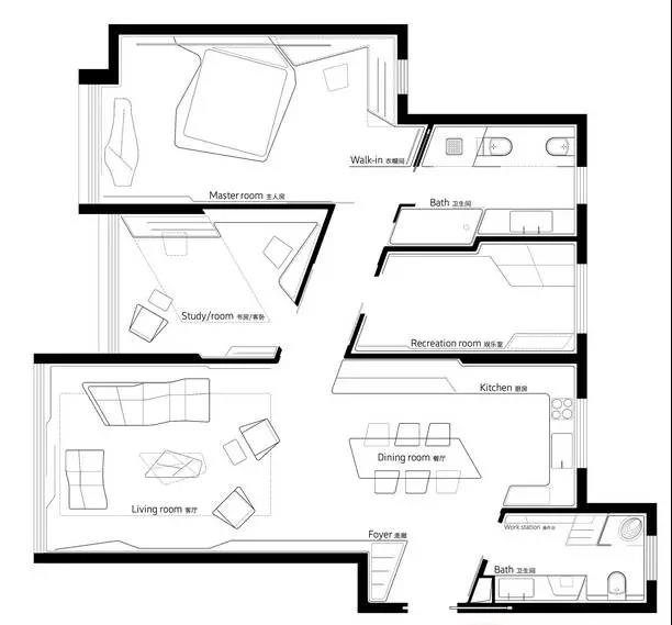 太牛了丨家居设计大咖神操作 一个户型的18种布局!