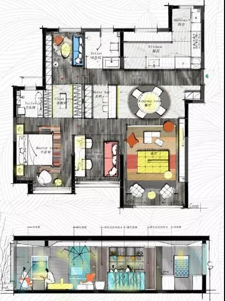 太牛了丨家居设计大咖神操作 一个户型的18种布局!