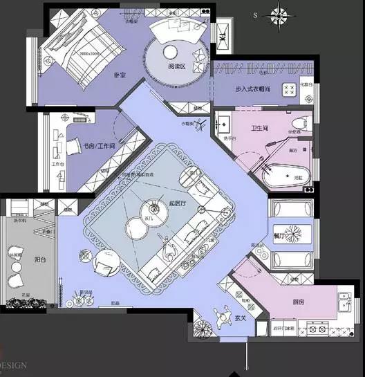 太牛了丨家居设计大咖神操作 一个户型的18种布局!