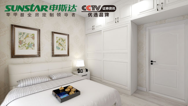 简欧风父母房衣柜图片