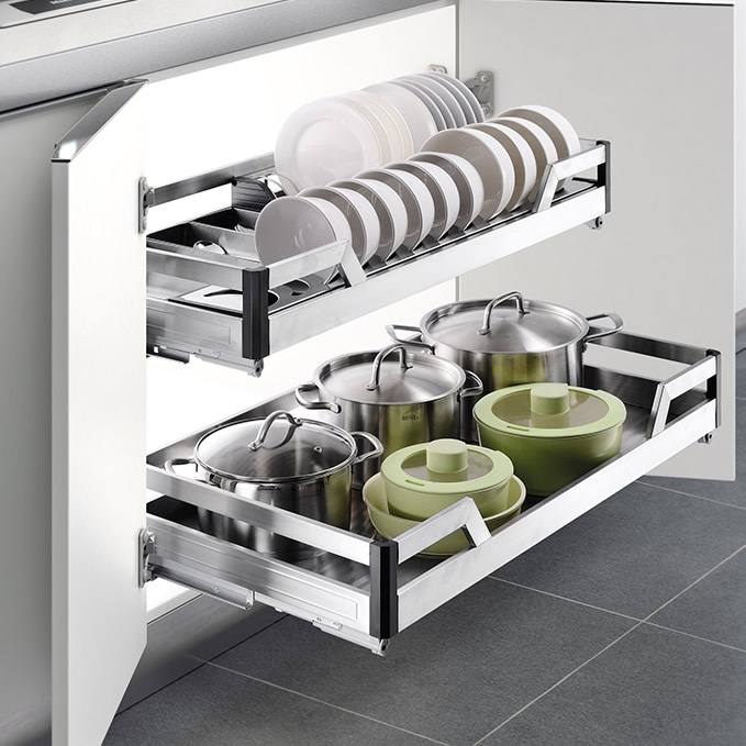 橱柜拉篮的尺寸如何选择?选择橱柜拉篮要注意哪些事项?